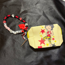 Load image into Gallery viewer, star betty boop zip pouch.