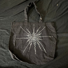 Load image into Gallery viewer, black helix tote.
