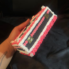 Load image into Gallery viewer, dark chocolate raspberry faux cake storage.
