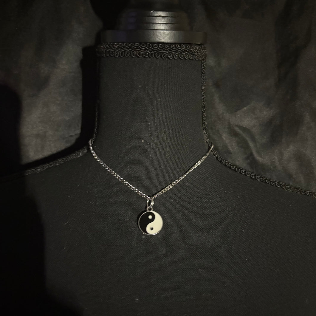 yin yang necklace.