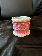 Load image into Gallery viewer, pink velvet cake planter.
