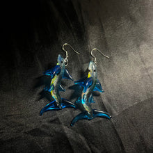 Load image into Gallery viewer, shark earrings (pair).
