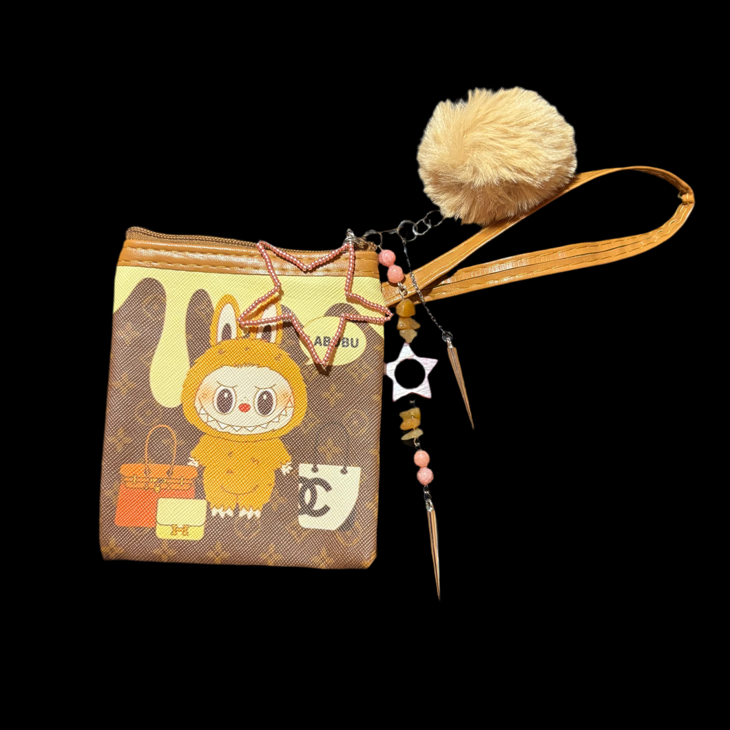 labubu zip pouch.