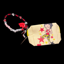 Load image into Gallery viewer, star betty boop zip pouch.
