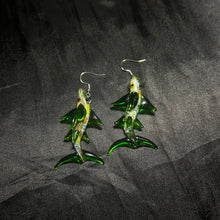 Load image into Gallery viewer, shark earrings (pair).
