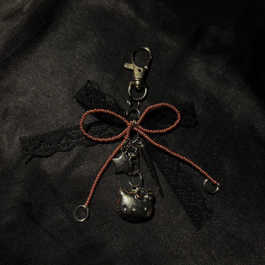 kitty, hello! bag charm.