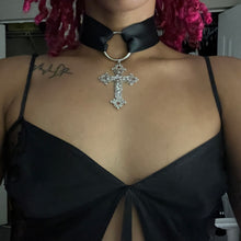 Load image into Gallery viewer, dark days choker necklace.
