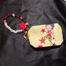 Load image into Gallery viewer, star betty boop zip pouch.
