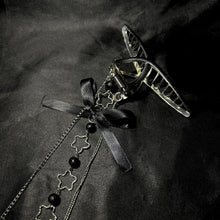 Load image into Gallery viewer, dark star hair clip.
