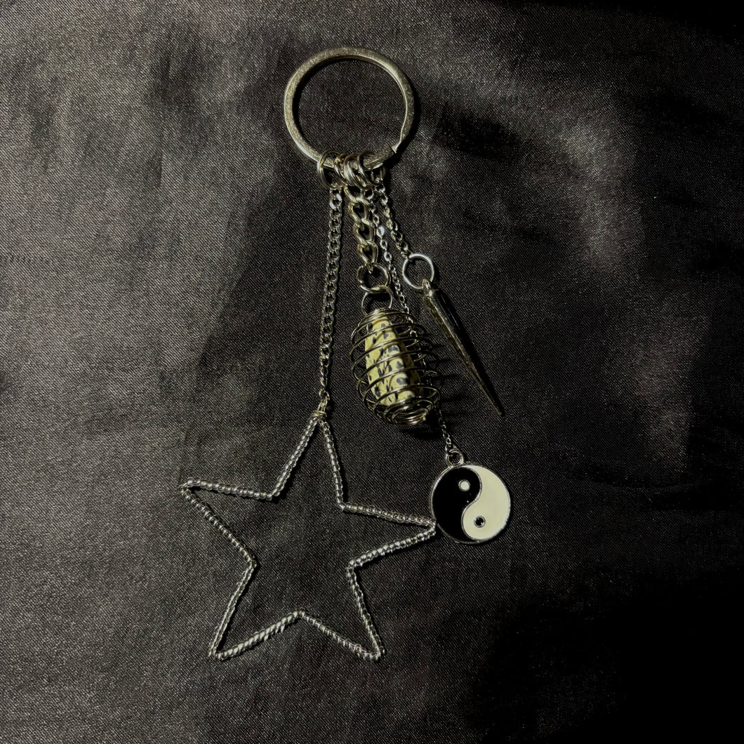 yin yang bag charm.