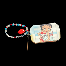 Load image into Gallery viewer, beach betty boop zip pouch.
