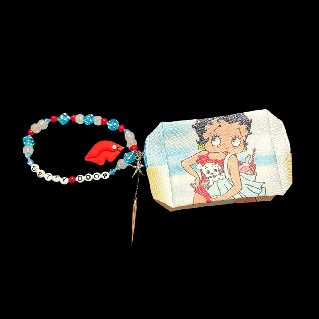 beach betty boop zip pouch.