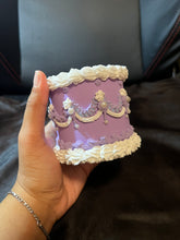 Load image into Gallery viewer, vanilla ube cake planter.
