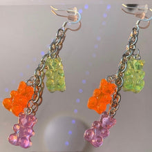 Load image into Gallery viewer, Chain Gummy Bear Earrings
