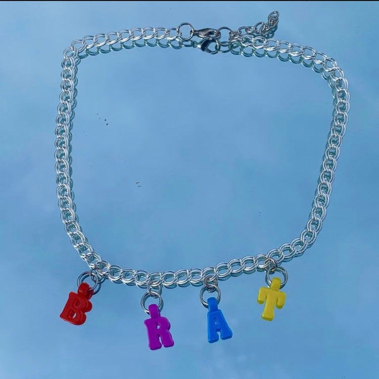 Custom Rainbow Letter Chain